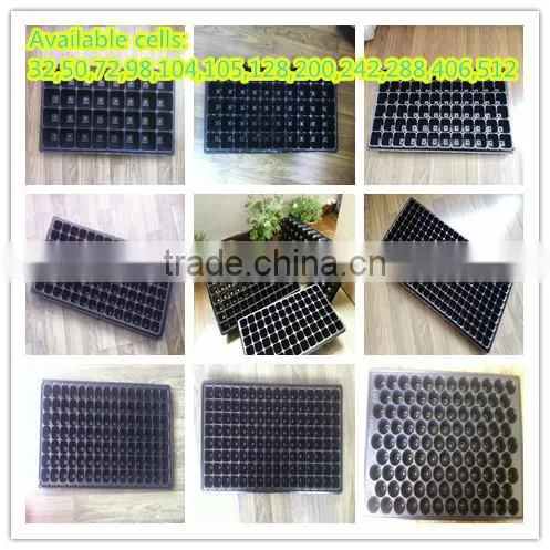 128 cell PS seed tray, 53*28cm, 43mm depth for agriculture