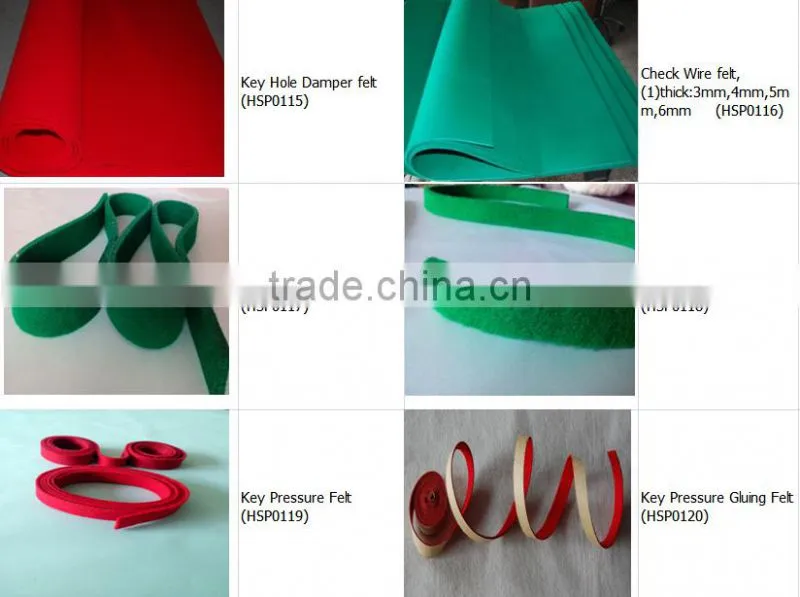 china suppliers piano triangle felt belt