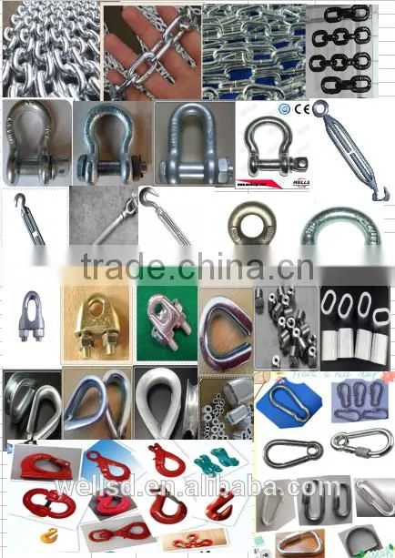 rigging hardware 1-1/8 9.5T US type G209 shackle