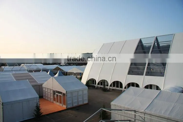 Marquee wedding party at customized wedding church tent