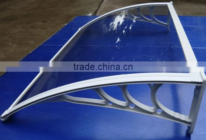 YP60200 23.6X78in clear polycarbonate(plastic bracket awning) NEW DIY door canopies For Front Door Patio Rain Cover