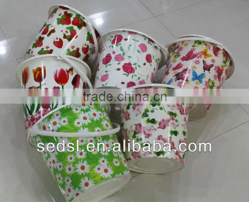 home use 11L translucent plastic bucket with lid