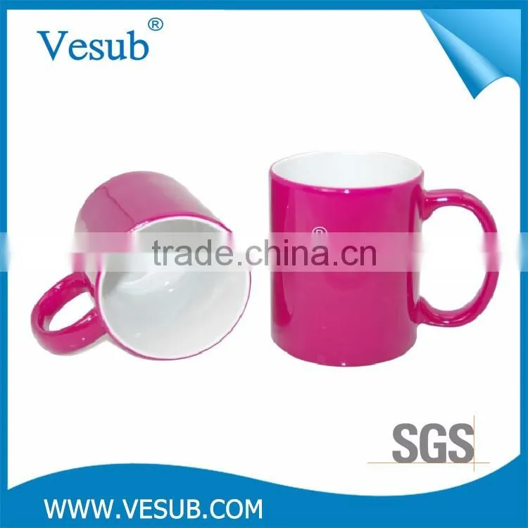 Factory Promotional Custom Novelty Products Cheap Wholesale Porcelain Color Changing Mug