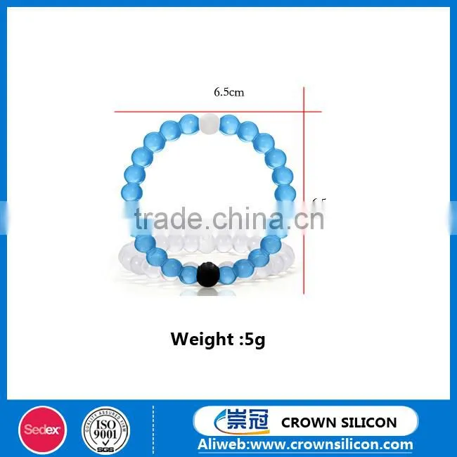Silicone bead bracelet/silicone bracelet/silicone ball bracelet