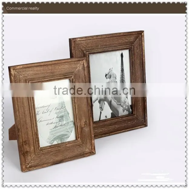 Top Popular trade assurance home decor handmade vintage wooden photo frame