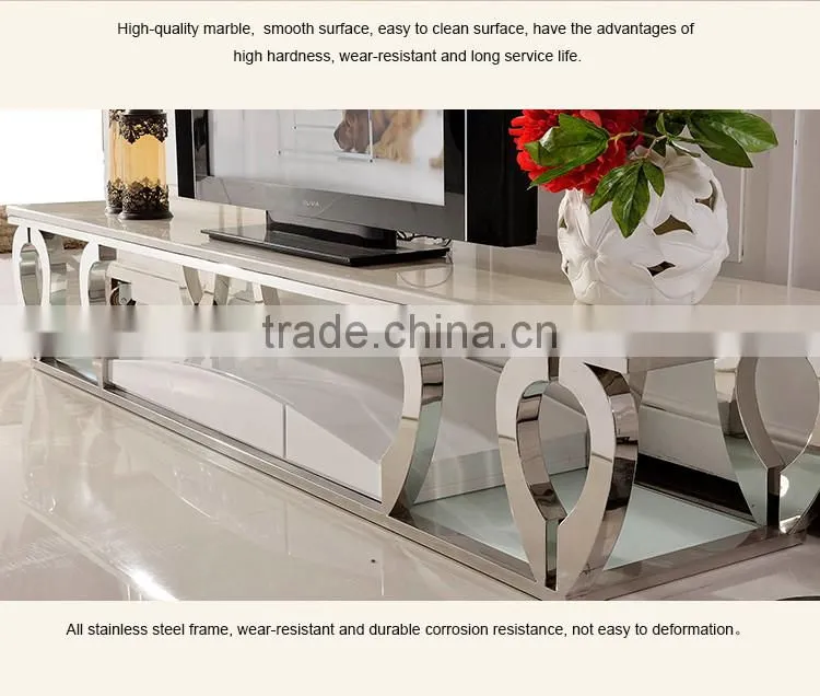 E376 New Style Stainless Steel TV Stand