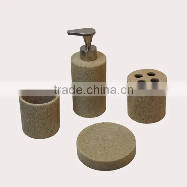 EA0354 trendy black bathroom accessory set wholesale