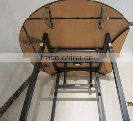 Hot sale PVC Covered Plywood Square/Round Folding BanquetTable QZ6008