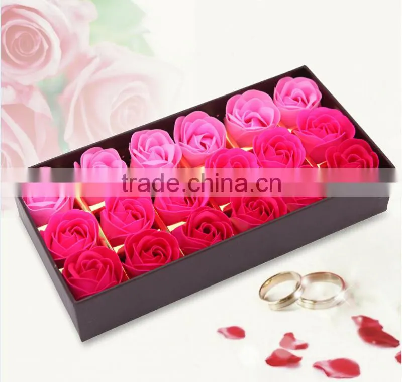 Romantic Gifts Coffee Box 18pieces Rose Flower Soap