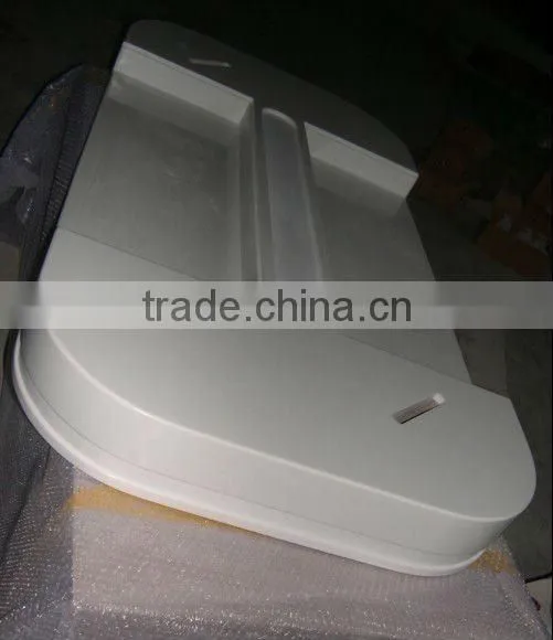 Custom sized Glacier white Acrylic solid surface table top