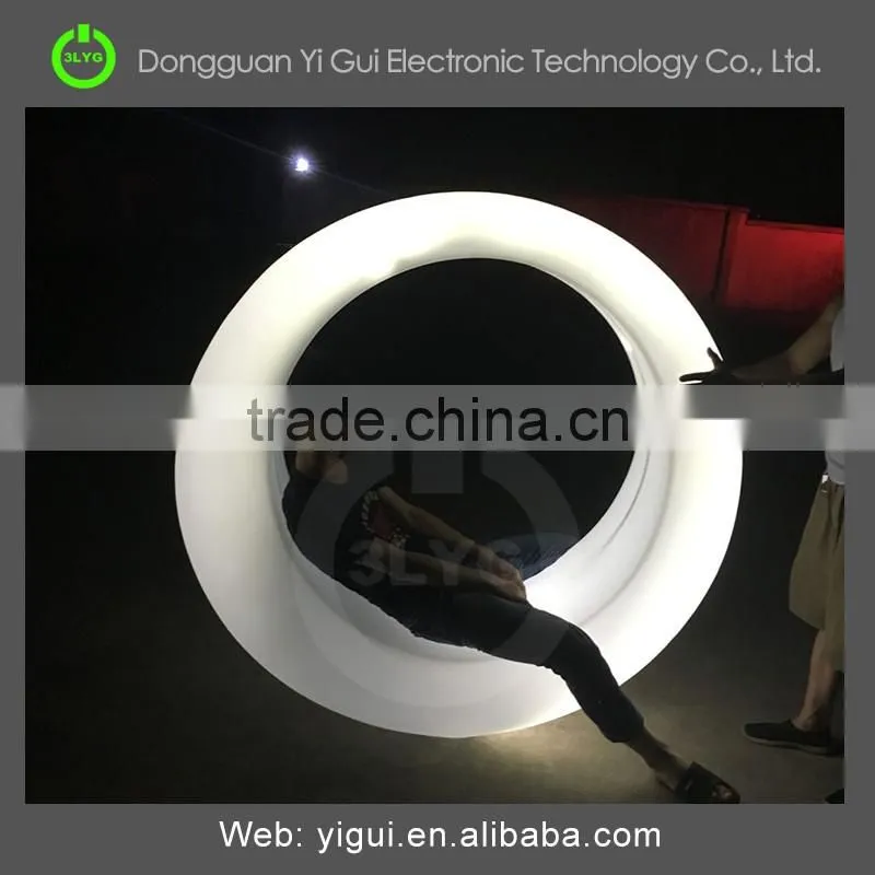 led outdoor furniture with Waterproof Plastic LED Illuminated circle chairs