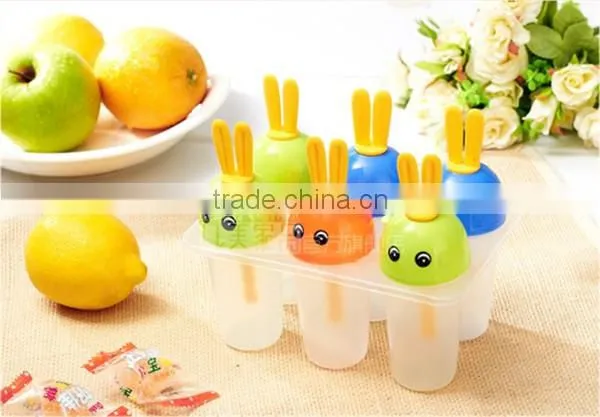 Plastic ice cream popsicle mold
