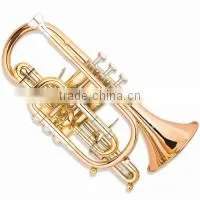Bb key piston valve gold lacquer baritone