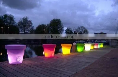 light up led flower pot