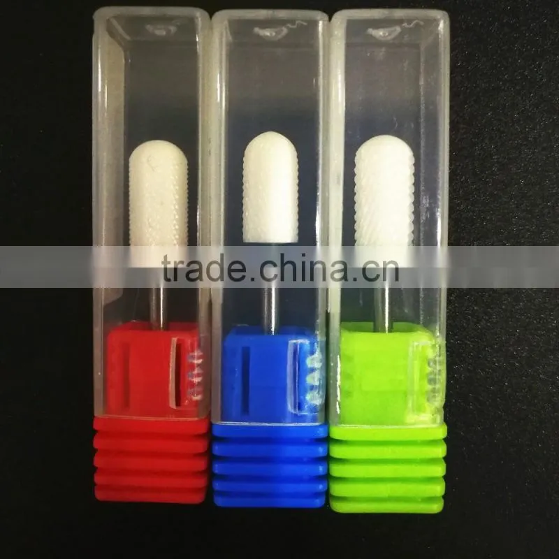 Barrel Ball Type Ceramic Nail Drill Bits art Manicure Machine Tool Nails Electric Drill Bits File Kit