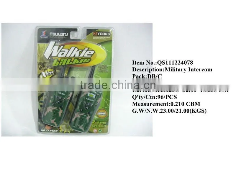 Hot selling latest walkie talkie for kids toy interphone intercom small walkie talkie