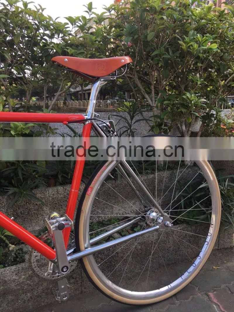 High Quality Cow Leather Bicycle Bike Saddle