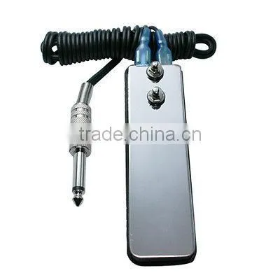 New Mini Flat Stainless Steel Tattoo Machine Power Supply Foot Pedal Switch