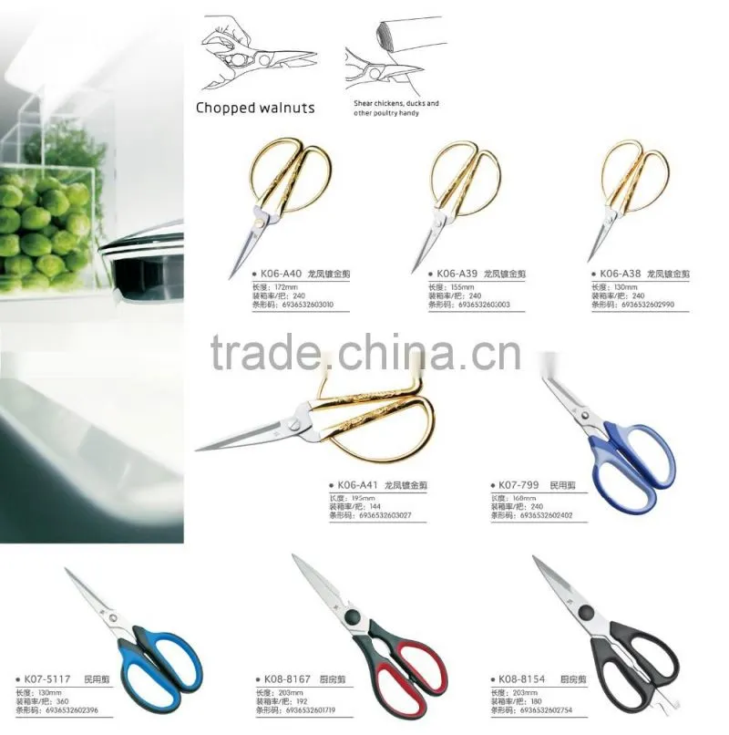 Serrated Blade Kitchen Scissors