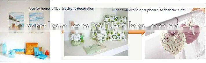 2015 Eco friendly home air freshener cotton Material embroidery lavender bag aroma hanging sachets