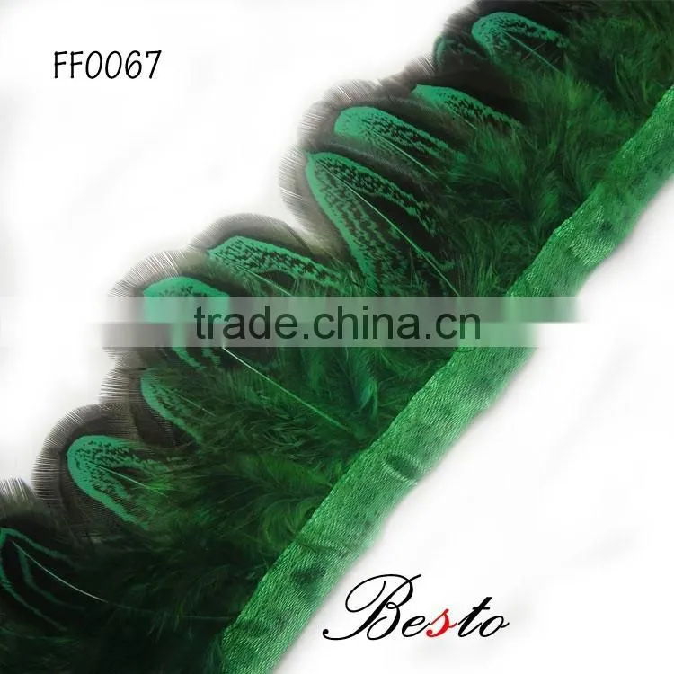 Cheap wholeasel new custom artificial dyed decorative feather trimming for decoration