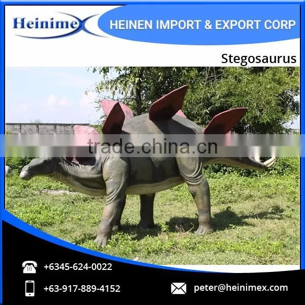 Animated Dinosaur Model Fiberglass Large Stegosaurus for Dinosaur Park
