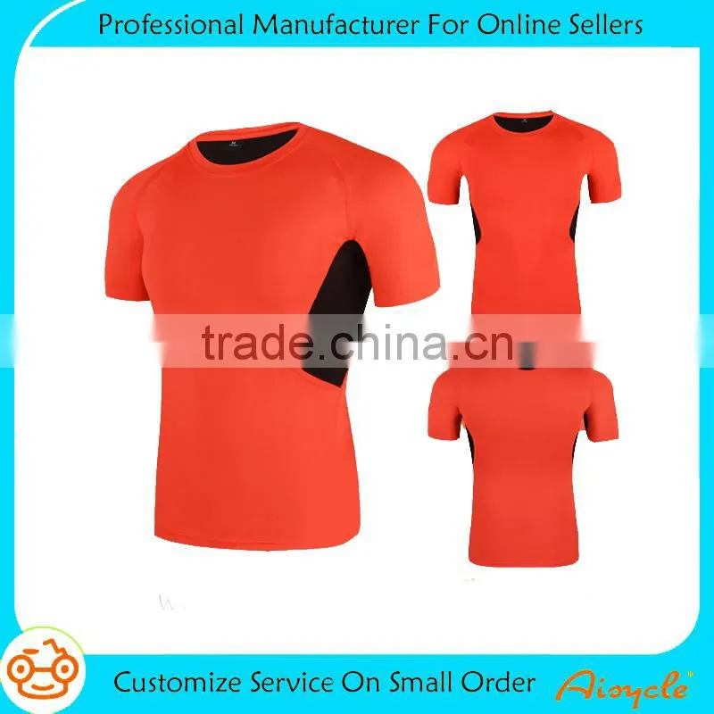 wholesale men round neck compression t shirt