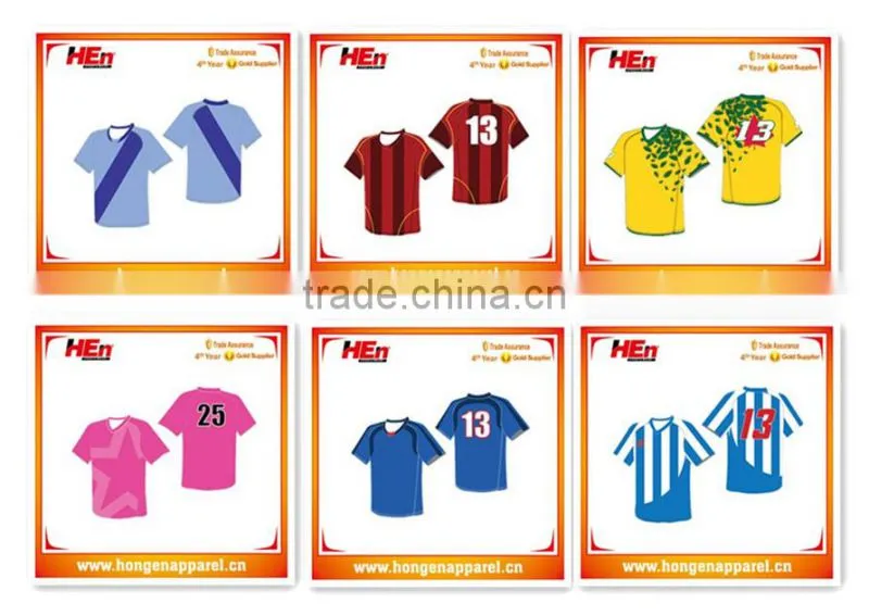 Hot bright stripe soccer jersey fashion style /lightweight school soccer jersey