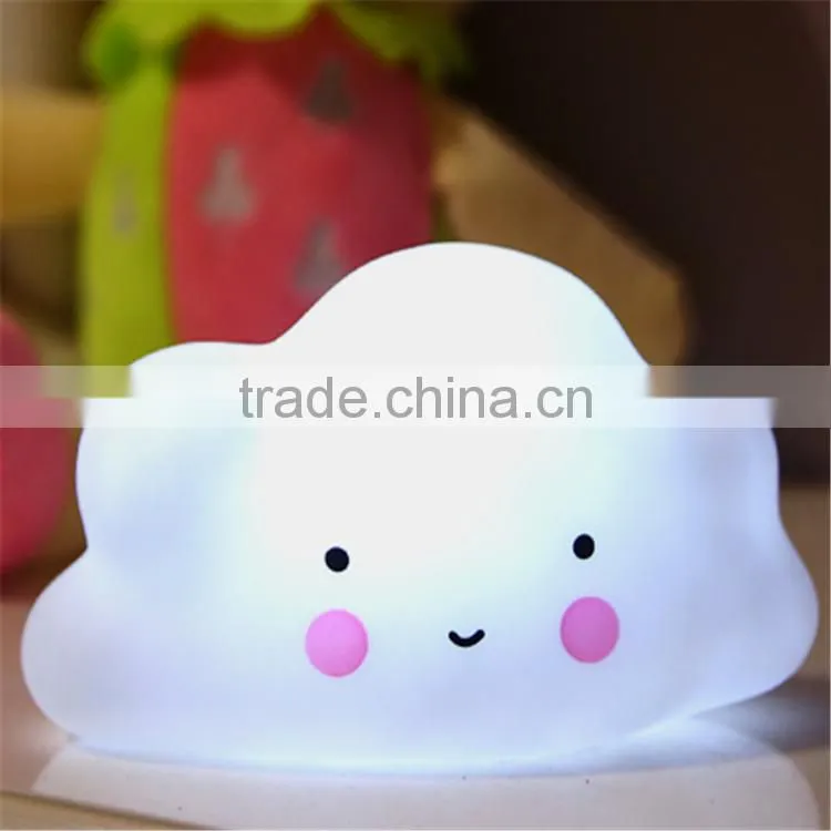 hot sale good quality baby room decoration cute Luminous toy lamp smiling clouds shape led light Luminous toy