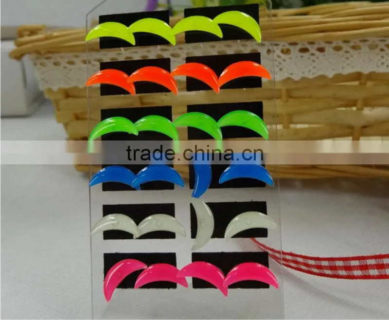 Luminous fluorescent glow each type stud earrings small earrings