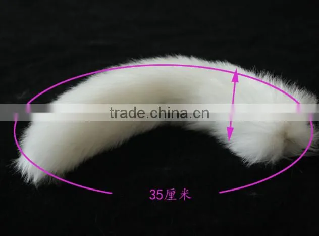 New fox fur fur imports 40cm real hair fox hair tail multi-color color bag pendant wholesale