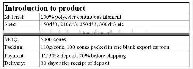 Polyester Thread for Leather Shoes