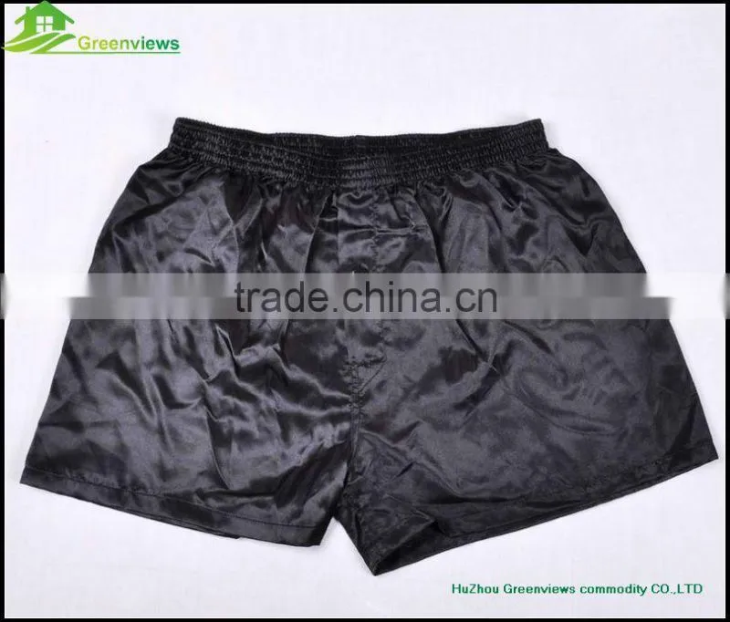 Silk fabric boxer sexy men underwear printing wholesale mens silk cheap underwear briefs boxers shorts GVYL0015