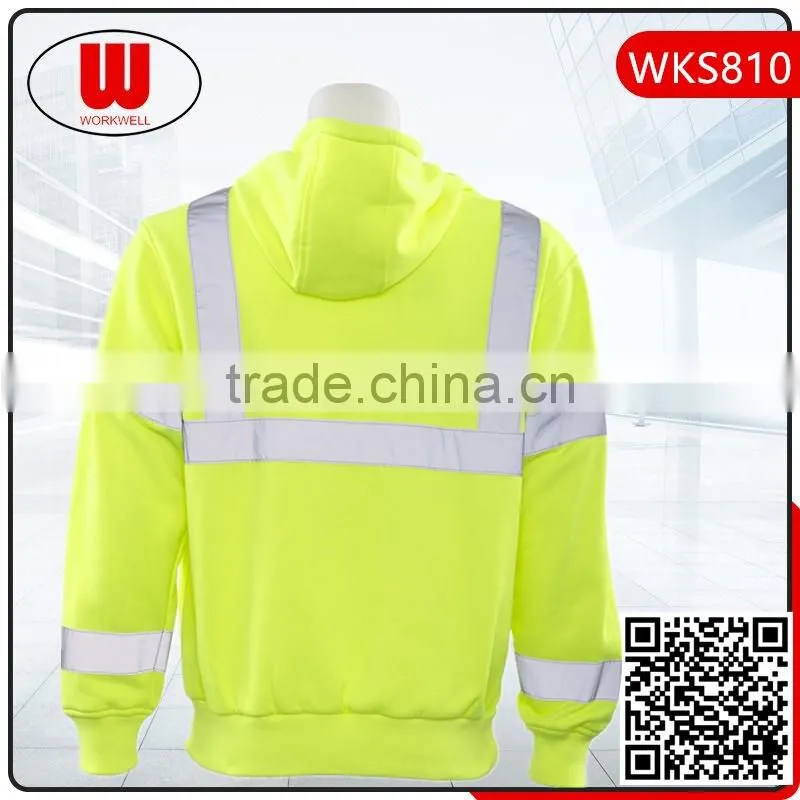 Wholesale reflective safety pullover hoody