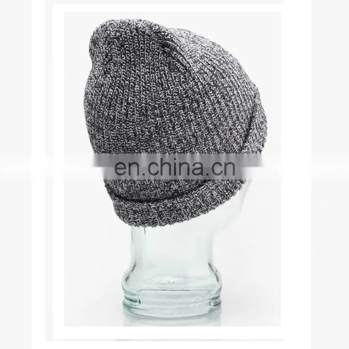 New trend acrylic fabric custom made beanie