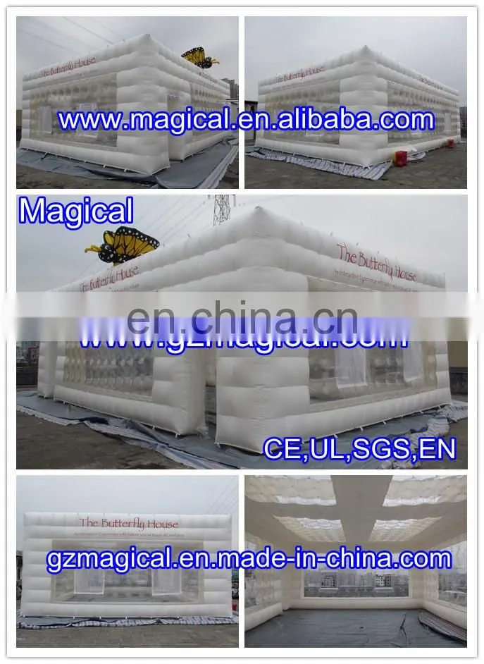LED advertising event party cube marquee inflatable wedding tent