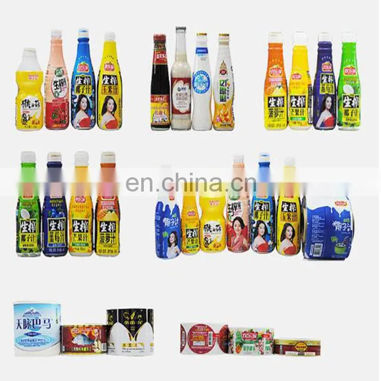 Custom laminated coloring heat pvc shrink film full color printed film for bottle