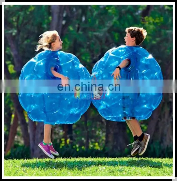 Durable PVC sport game inflatable bumper suit, inflatable belly soccer football bumper from china manufacturer