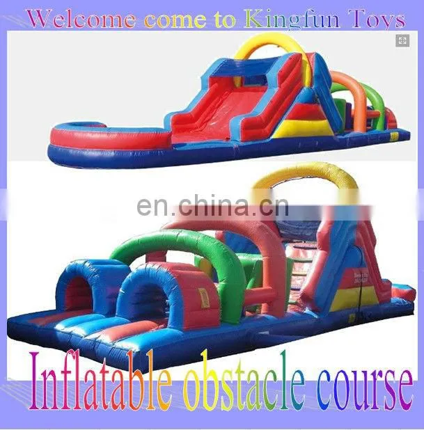 Giant train inflatable obstacle course for kdis/adult