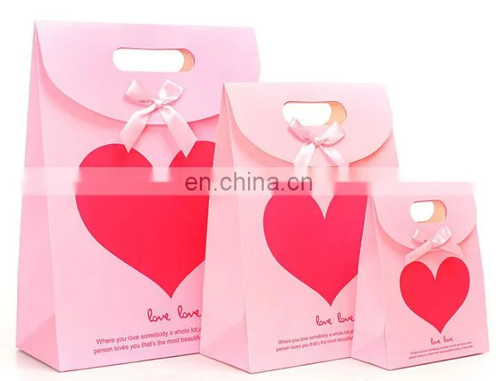 recycable pp rope offest or custom printing shopping personalized paper gift bags with handles