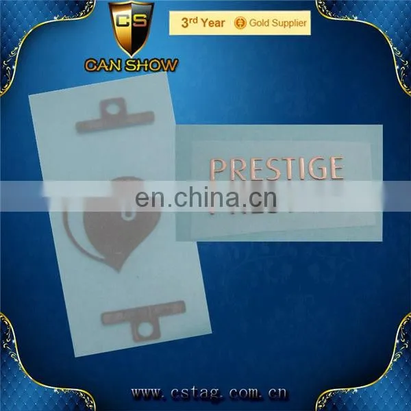 Customized Gilded Metal Car Sticker Gold Silver Black Red