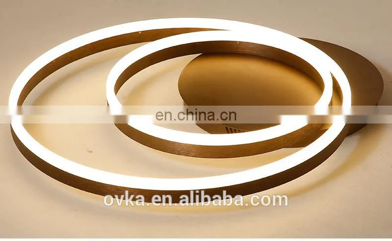 Modern Acrylic LED Ceiling Light Fixture Ring Surface Mounted Ceiling lamps For Living Room Bedroom Lighting