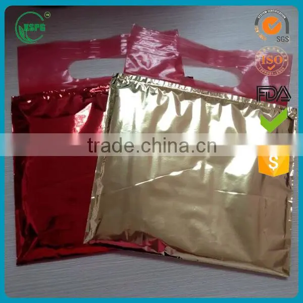 Small gold aluminum foil ice cream packaging bag for frozen food