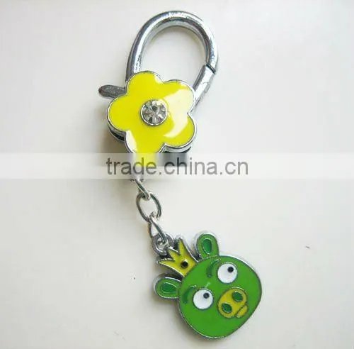 Rhinestone flower lobster buckle