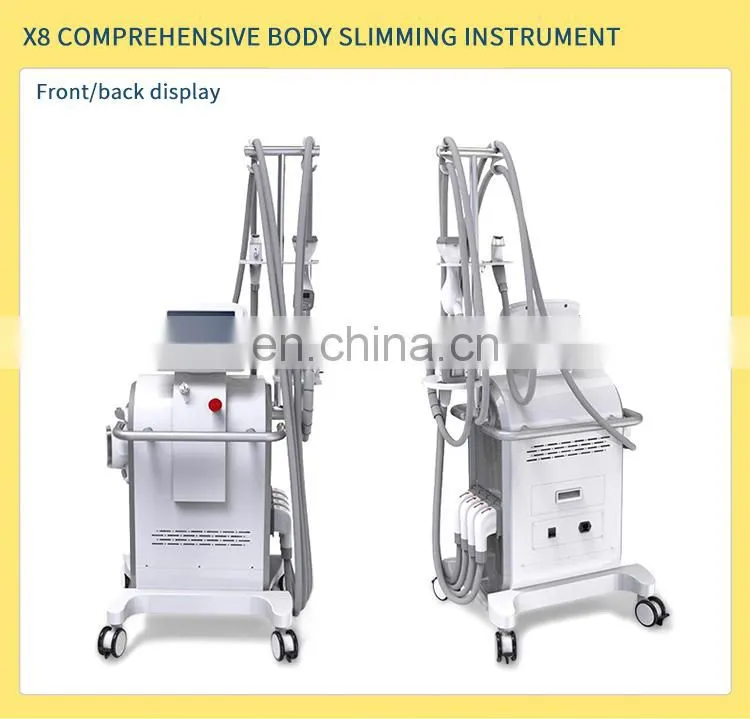 X8 Vacuum Roller Weight Loss Apparatus RF Face Lifting Wrinkles Removal Anti Cellulite Comprehensive Body Slimming Instrument