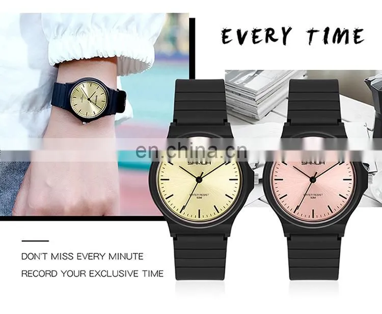Sanda 6010 Stylish Ladies Mens Analog Watch Waterproof Relojs Minimal Unisex Quartz Watches