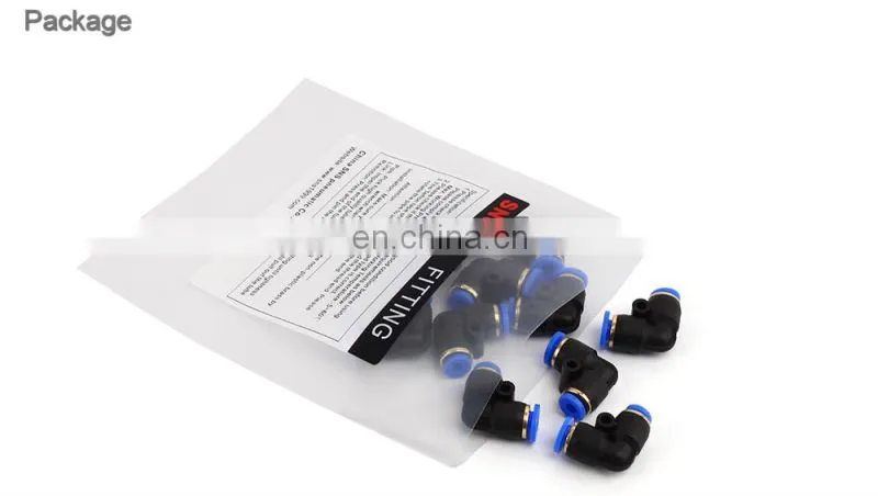 SNS SPVN Series Pneumatic Push In Connect Fitting Elbow Pipe Tube Reducer Quick Connector