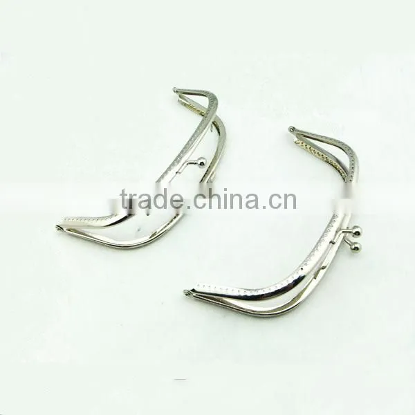 16*7.5cm nickel high quality DIY sewing coin purse/handbag frame kiss clasp