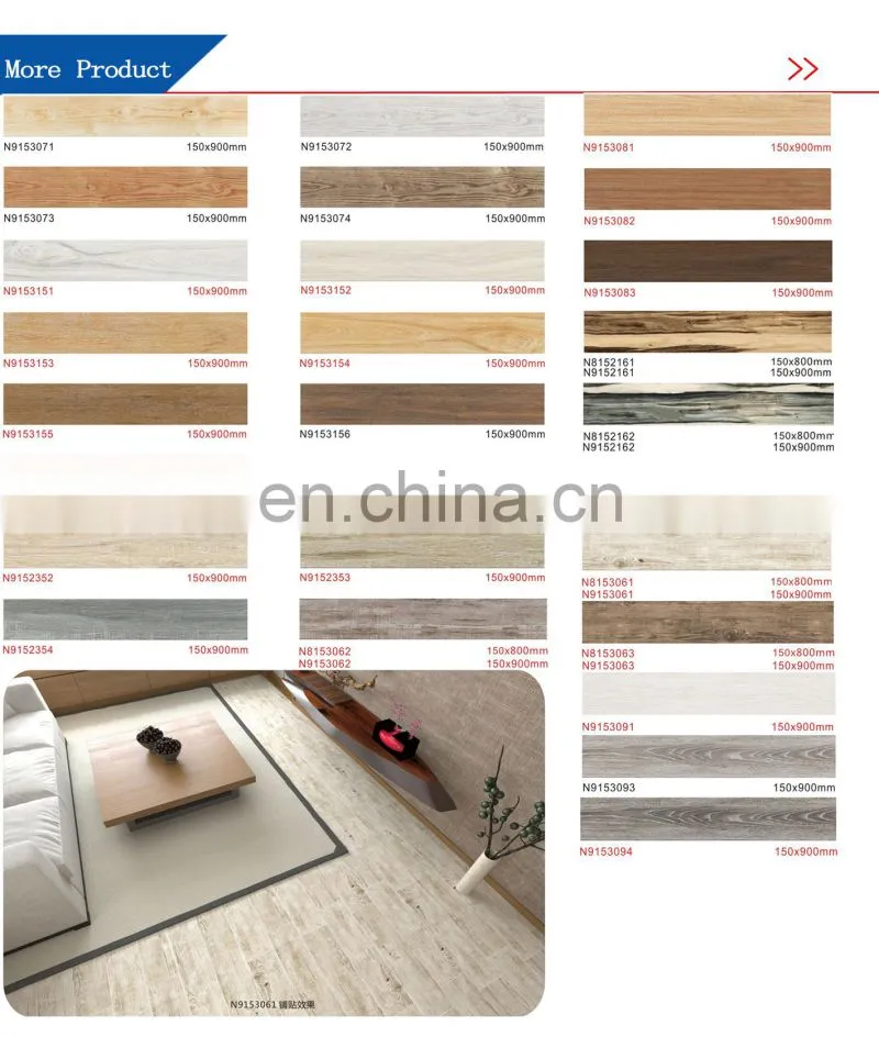 High Quality Wood Pattern Ceramic Tile Flooring Tile Wood Look Tile