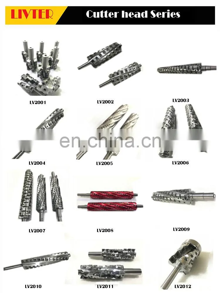 LIVTER Helical Blades Cutter Spiral Cutterhead Planer Spiral Planer Thicknesser